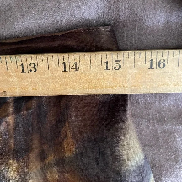 Elegant Formal Evening Wrap Top with Full Length Skirt Sz 12 Brown/Bronze Laura - Picture 11 of 11